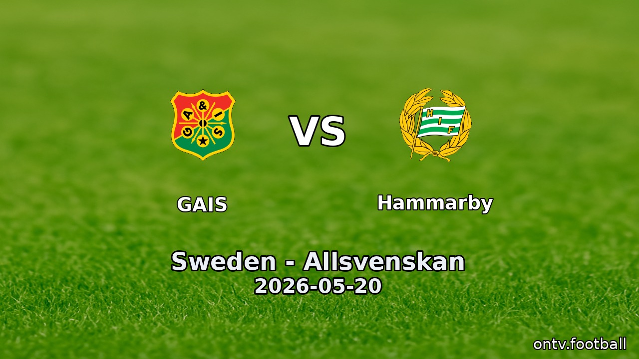 GAIS vs Hammarby
