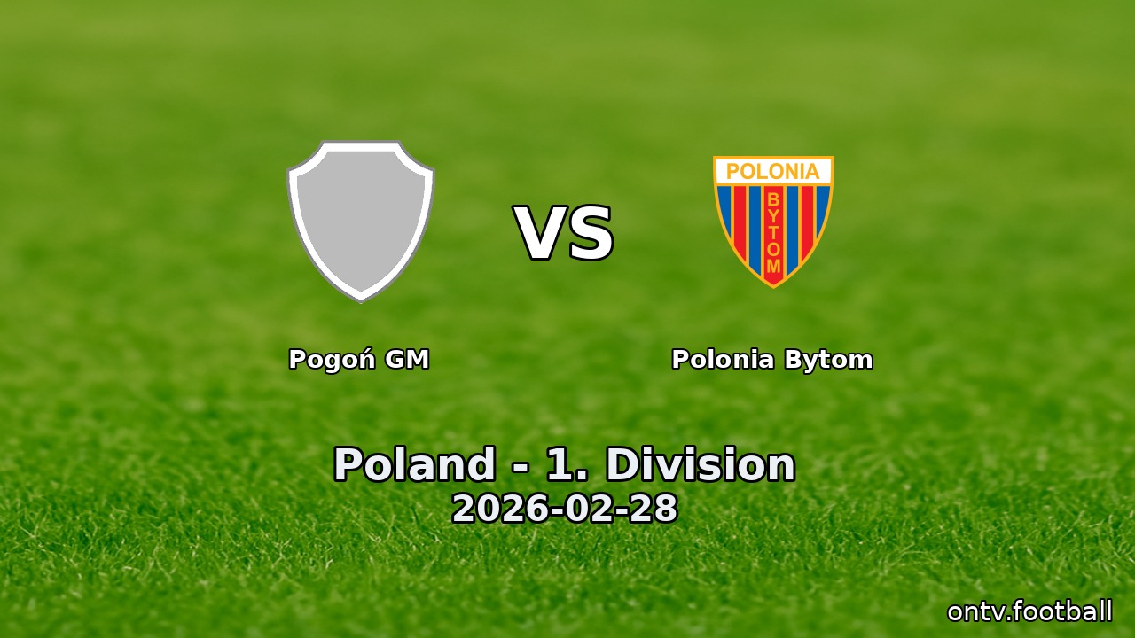 Pogoń GM vs Polonia Bytom