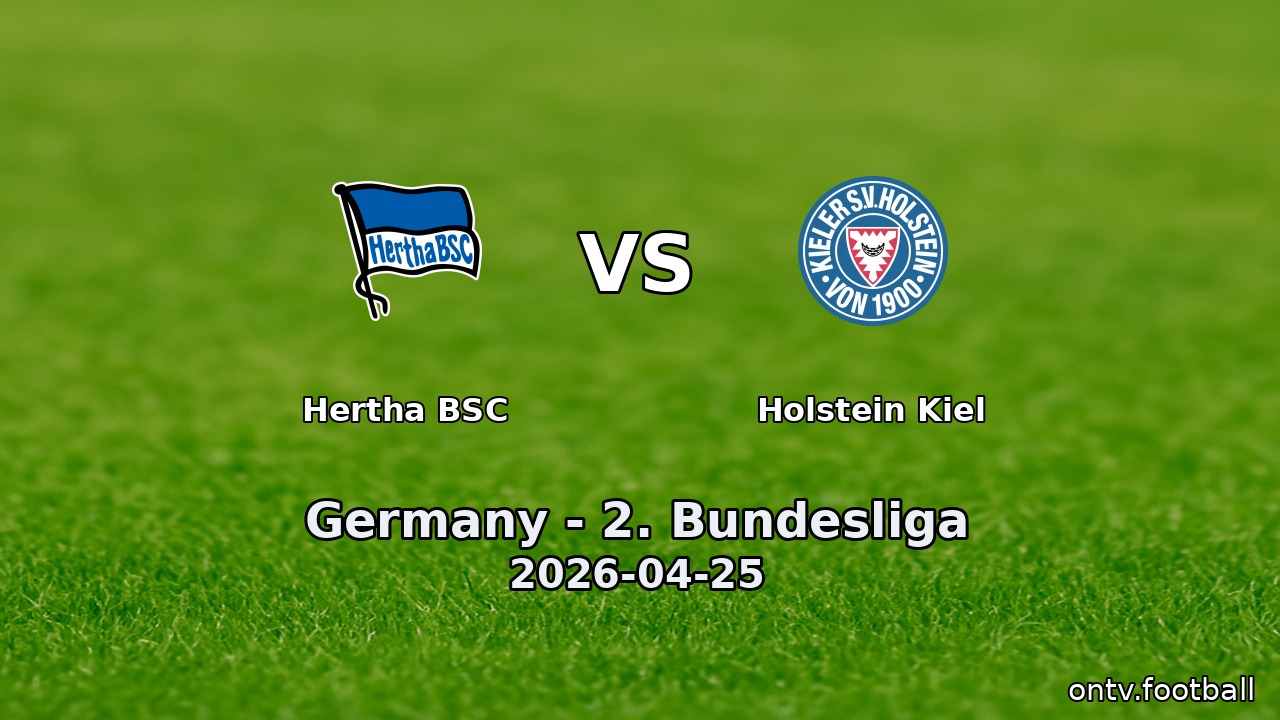 Hertha BSC vs Holstein Kiel