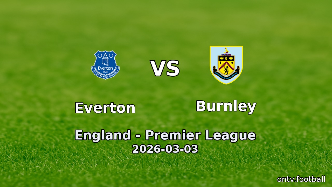 Everton vs Burnley