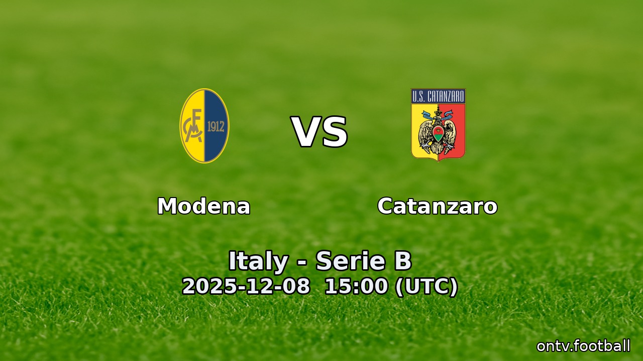 Modena vs Catanzaro