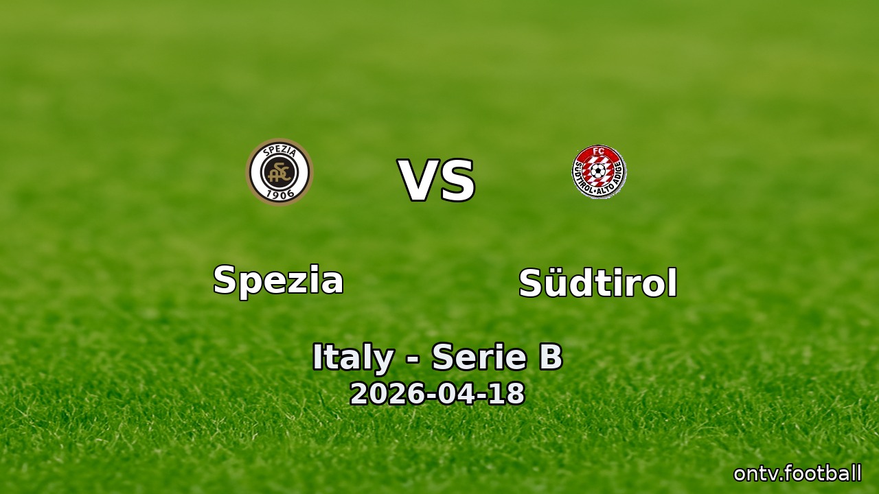 Spezia vs Südtirol