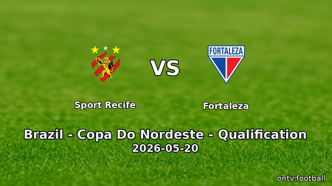 Sport Recife vs Fortaleza