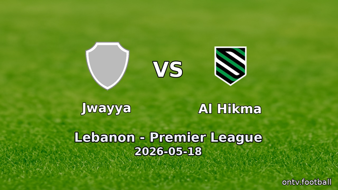 Jwayya vs Al Hikma