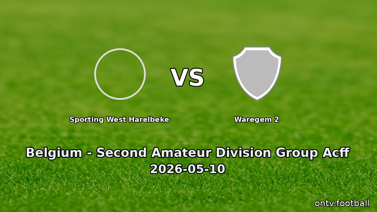 Sporting West Harelbeke vs Waregem 2
