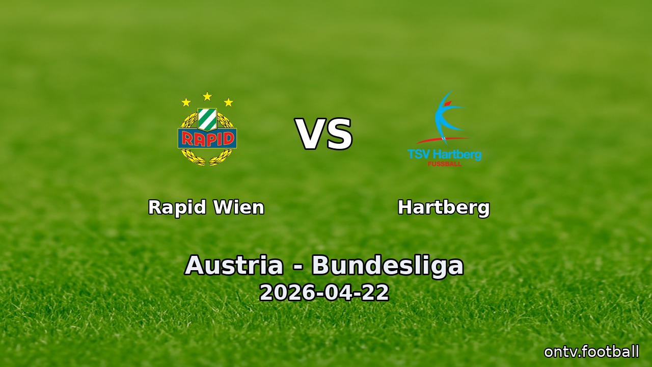 Rapid Wien vs Hartberg