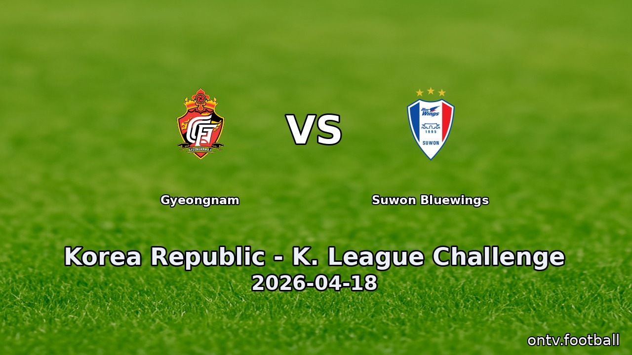 Gyeongnam vs Suwon Bluewings