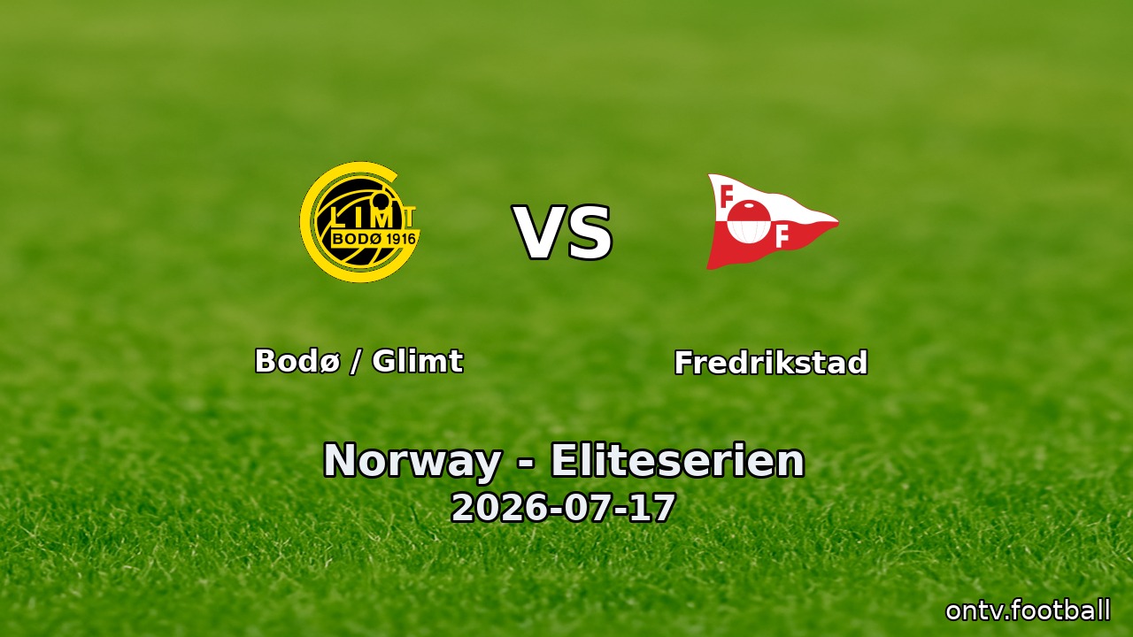 Bodø / Glimt vs Fredrikstad