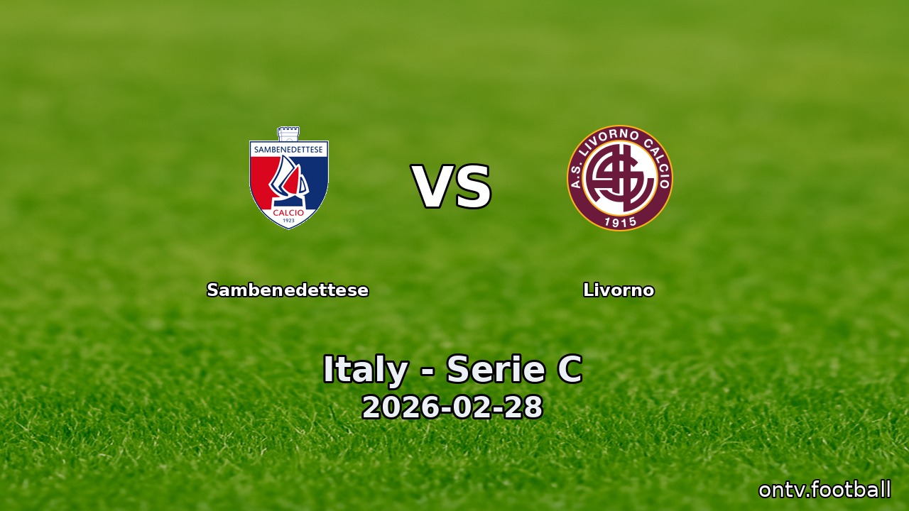 Sambenedettese vs Livorno