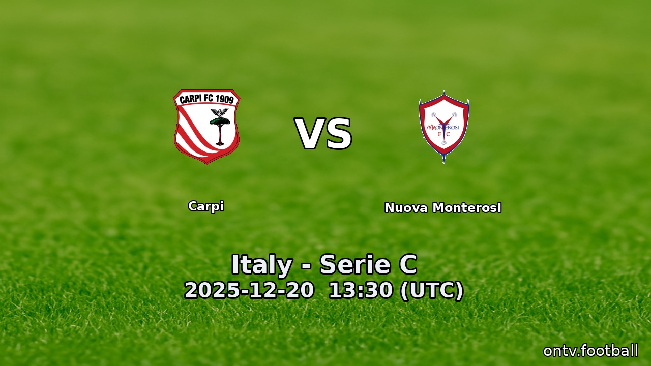 Carpi vs Nuova Monterosi