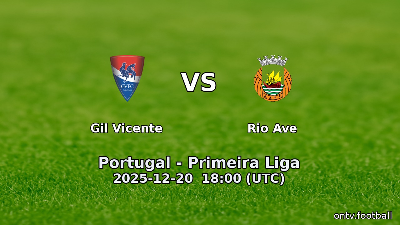 Gil Vicente vs Rio Ave