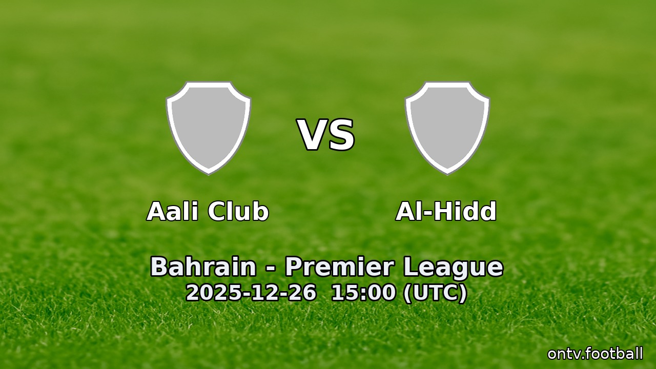 Aali Club vs Al-Hidd