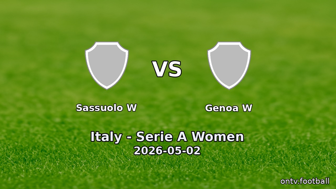 Sassuolo W vs Genoa W