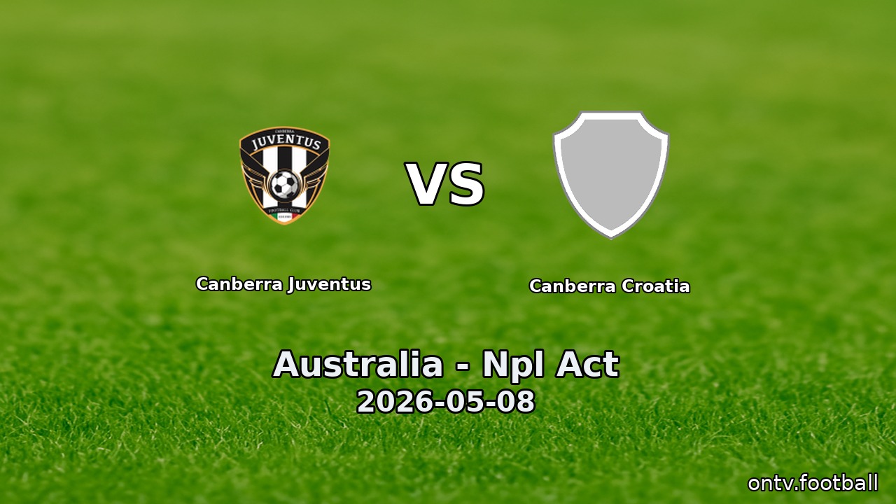 Canberra Juventus vs Canberra Croatia