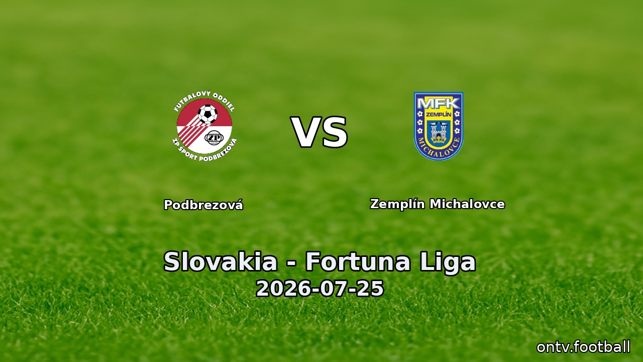 Podbrezová vs Zemplín Michalovce