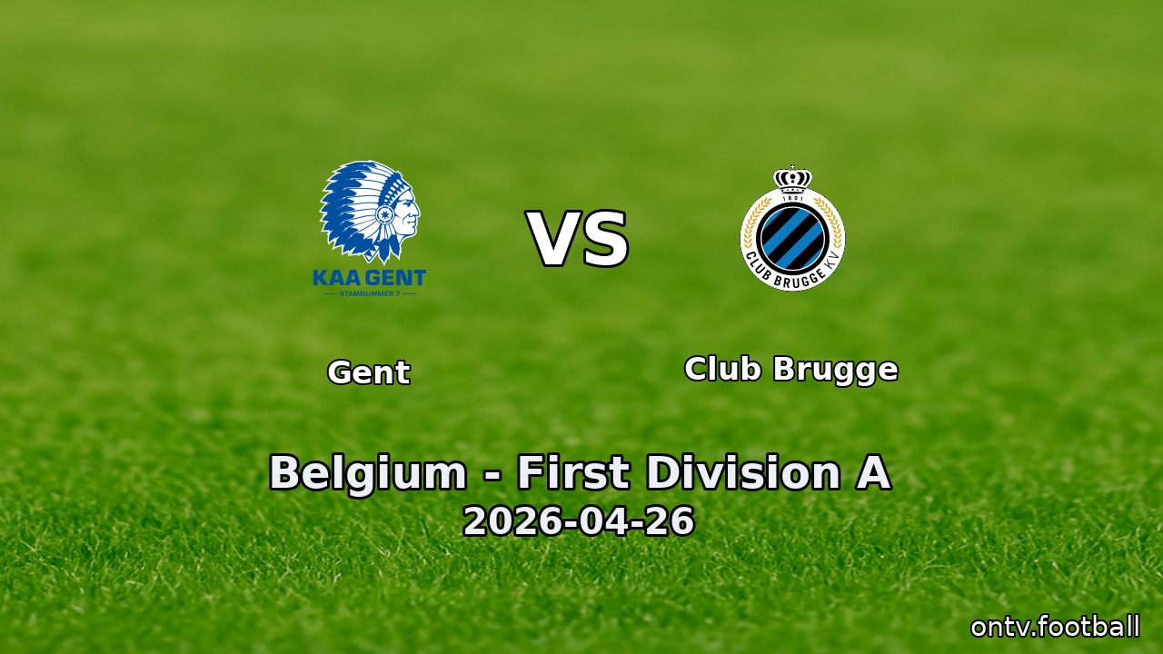 Gent vs Club Brugge