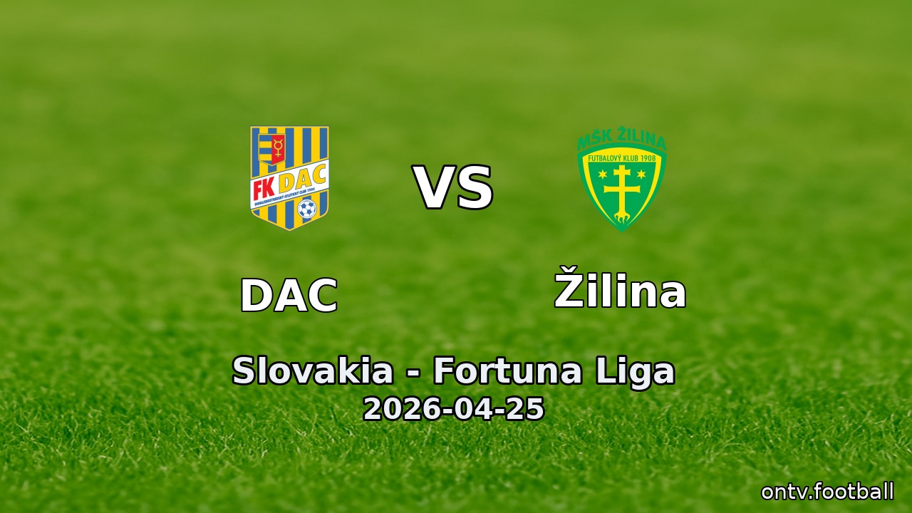 DAC vs Žilina