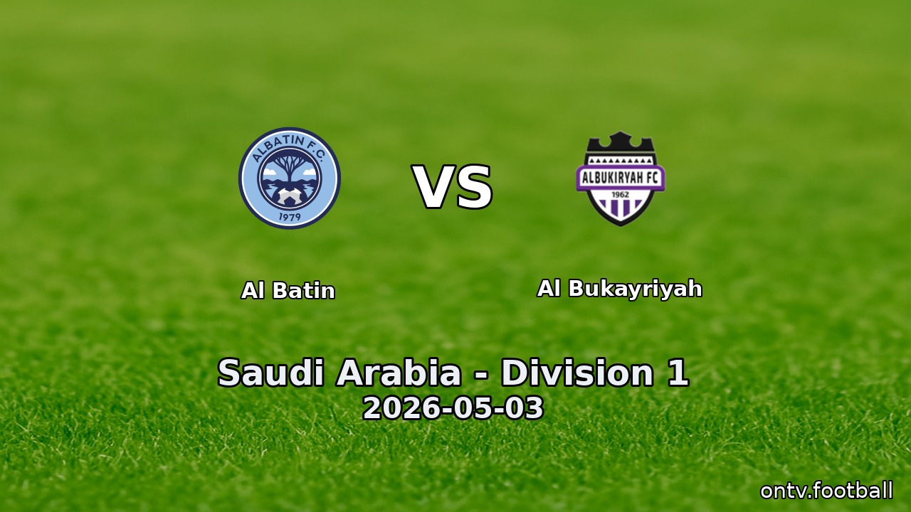 Al Batin vs Al Bukayriyah