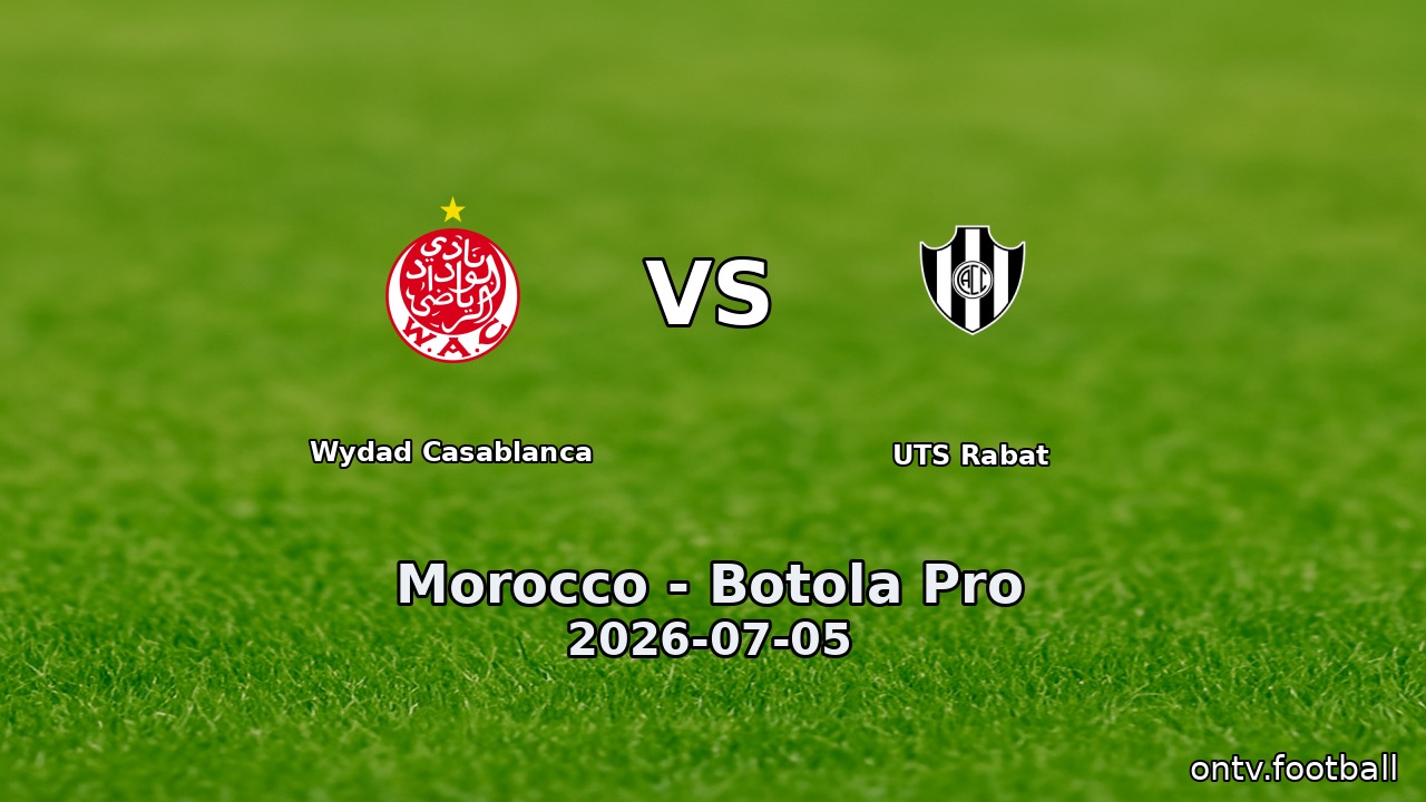 Wydad Casablanca vs UTS Rabat