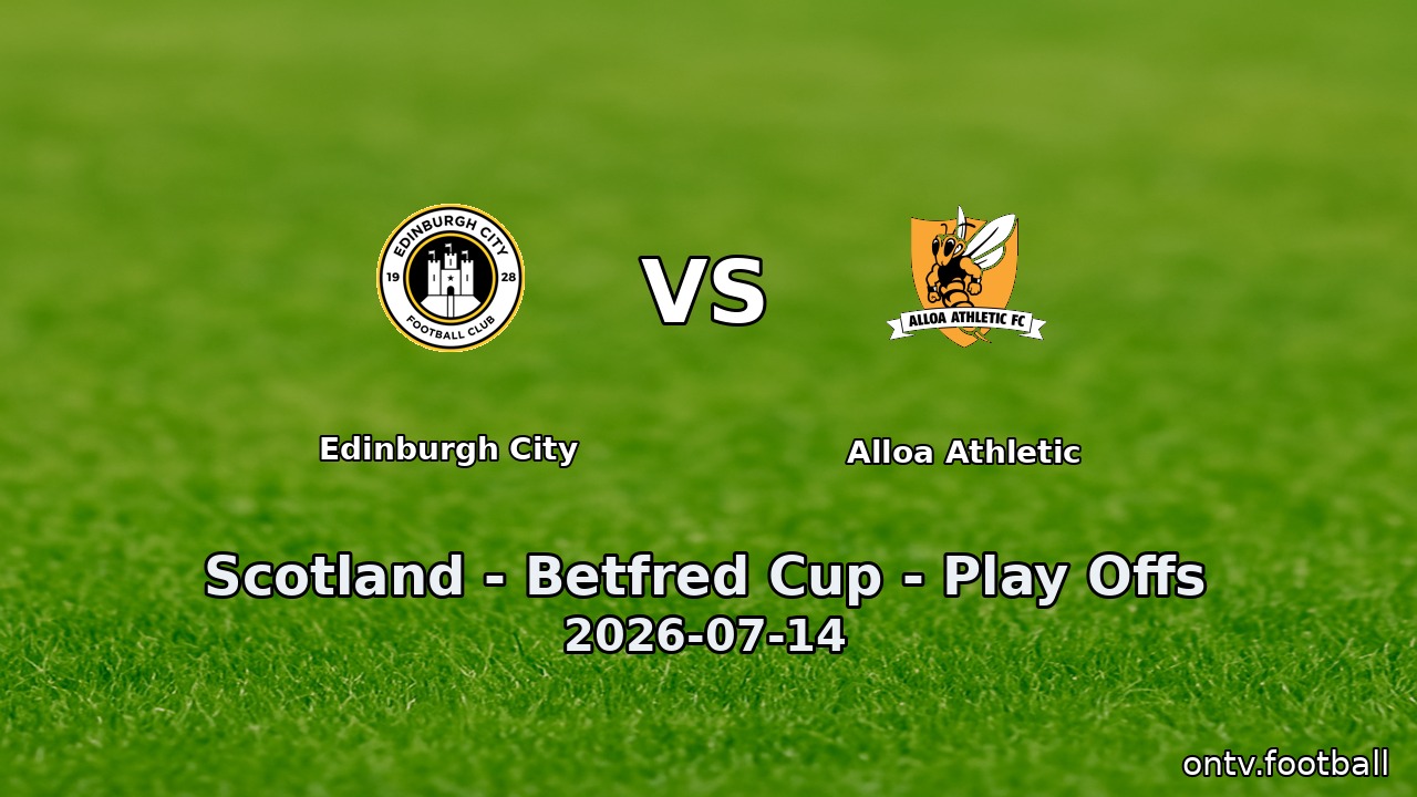 Edinburgh City vs Alloa Athletic