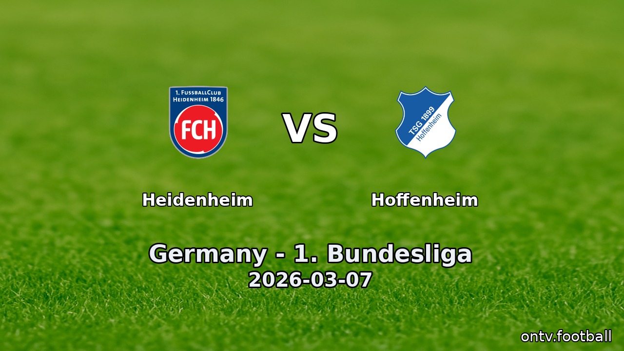Heidenheim vs Hoffenheim