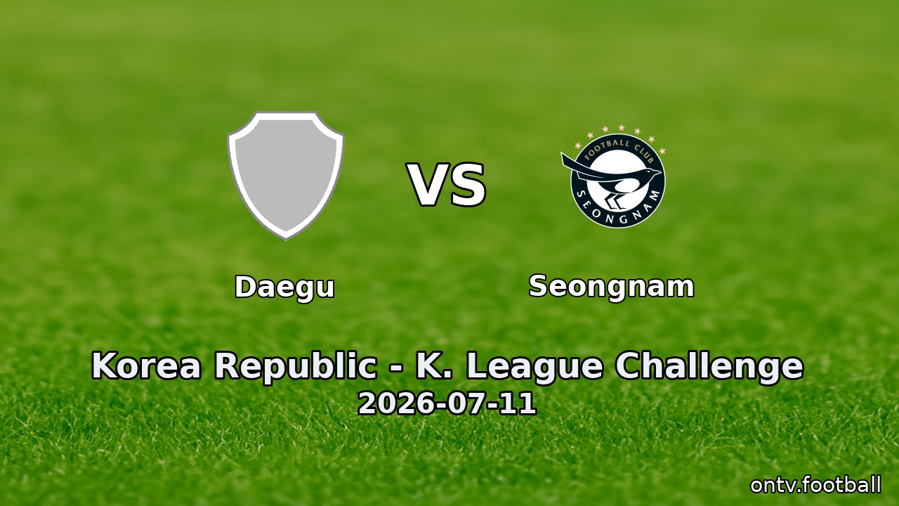 Daegu vs Seongnam