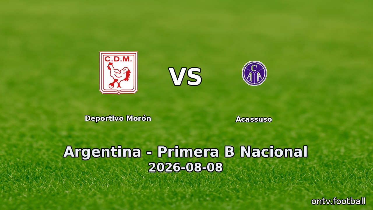 Deportivo Morón vs Acassuso