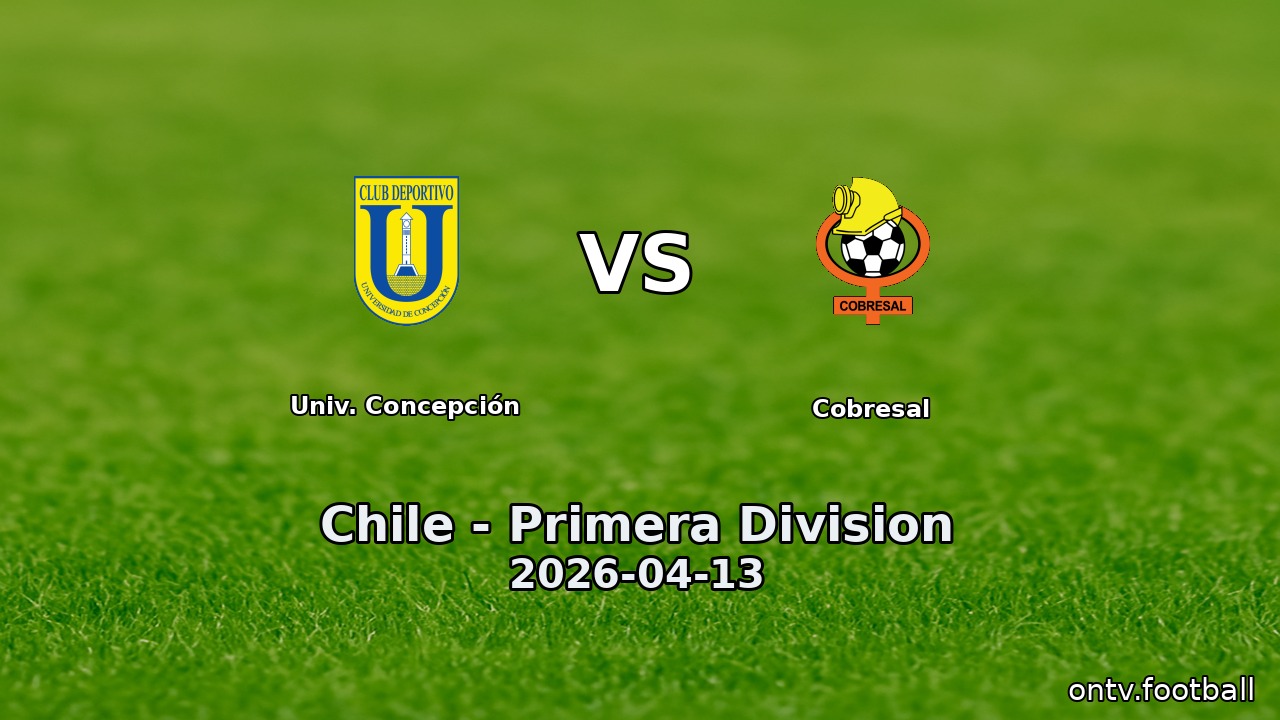 Univ. Concepción vs Cobresal