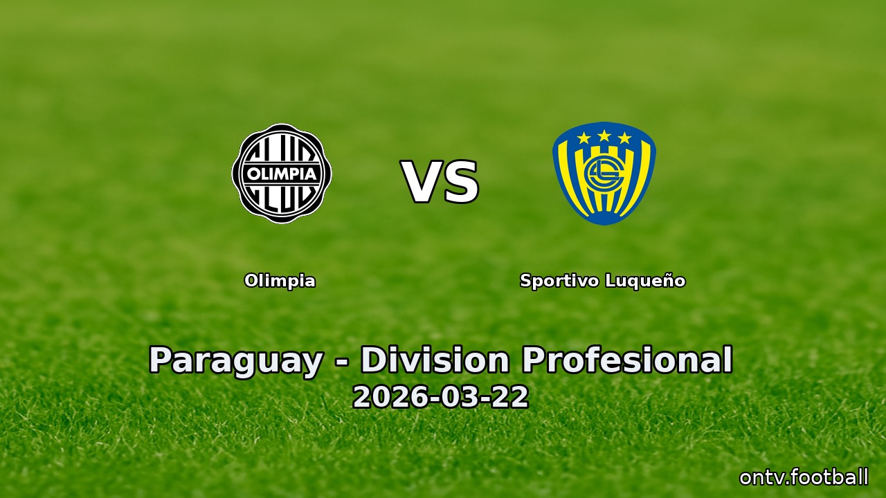 Olimpia vs Sportivo Luqueño