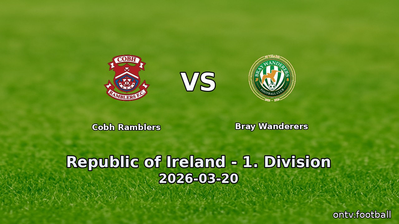 Cobh Ramblers vs Bray Wanderers