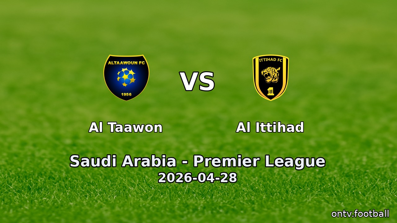 Al Taawon vs Al Ittihad