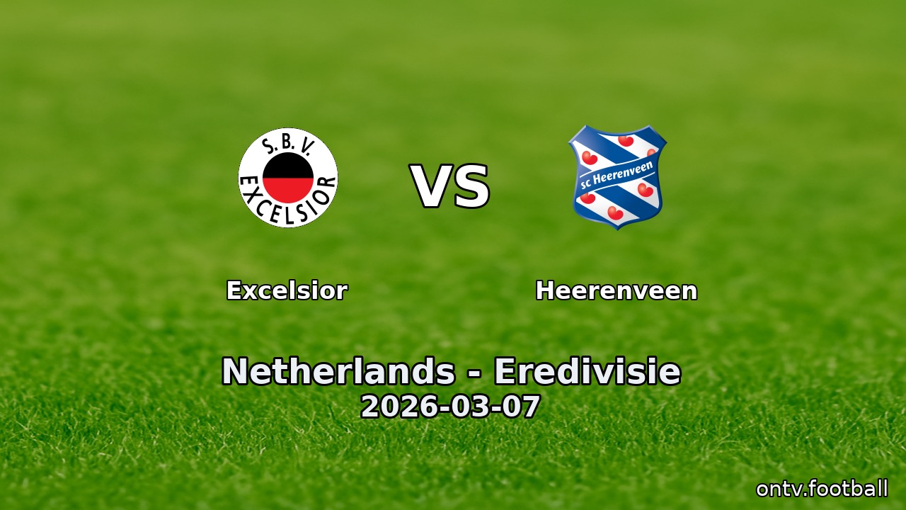 Excelsior vs Heerenveen