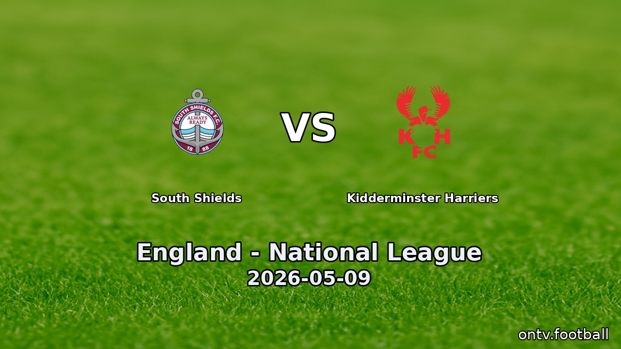 South Shields vs Kidderminster Harriers