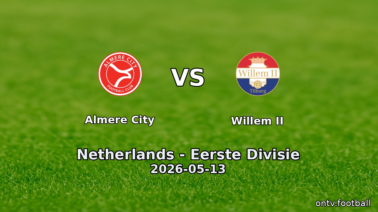 Almere City vs Willem II