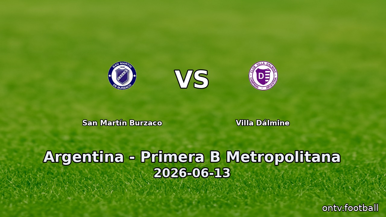 San Martín Burzaco vs Villa Dálmine