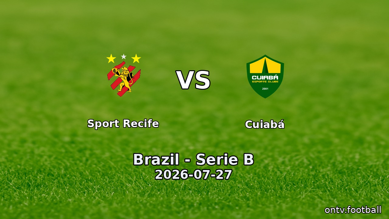 Sport Recife vs Cuiabá