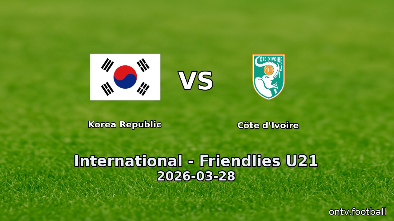 Korea Republic vs Côte d'Ivoire