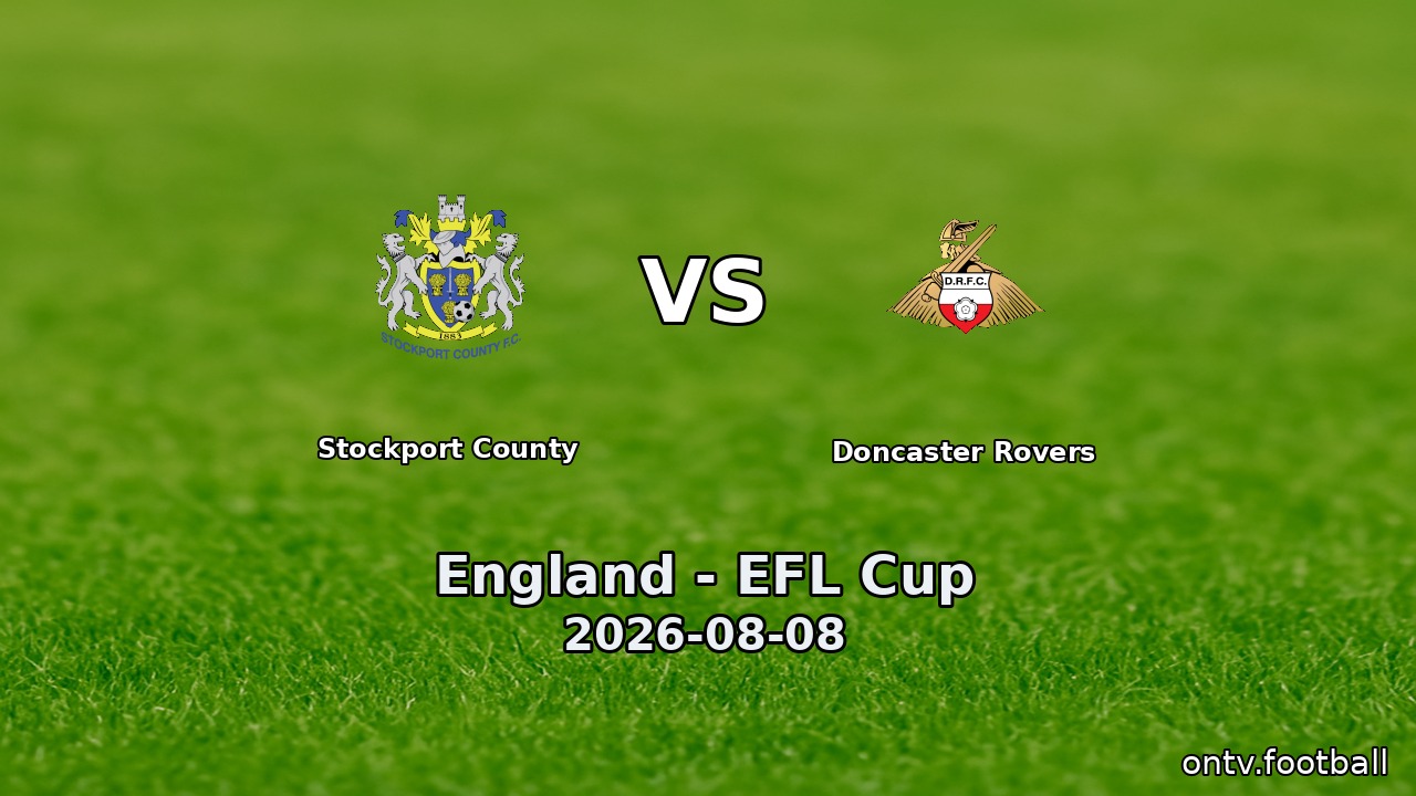Stockport County vs Doncaster Rovers