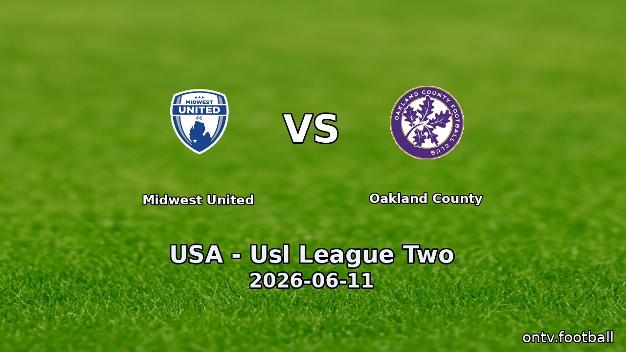 Midwest United vs Oakland County