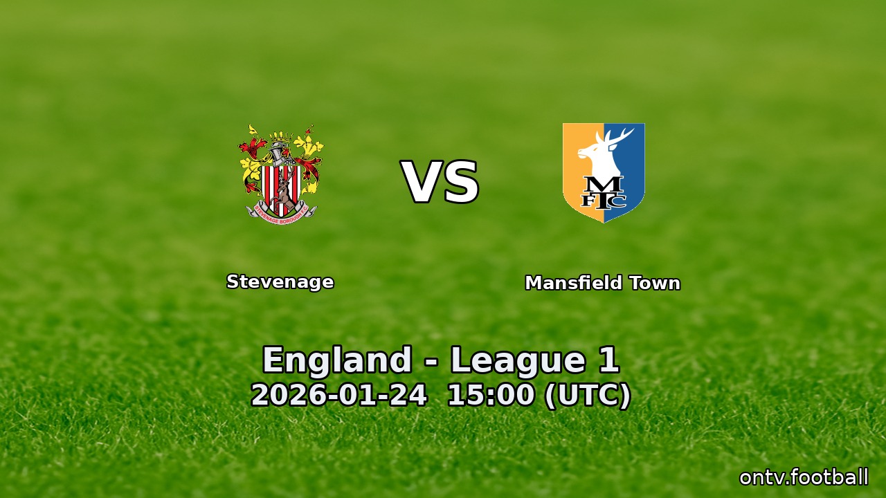 Stevenage vs Mansfield Town
