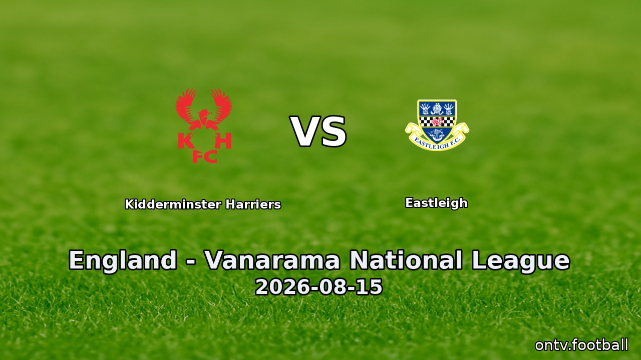 Kidderminster Harriers vs Eastleigh