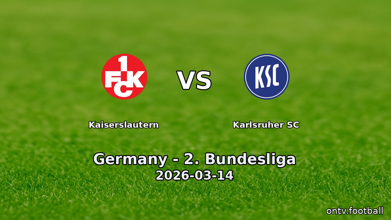 Kaiserslautern vs Karlsruher SC