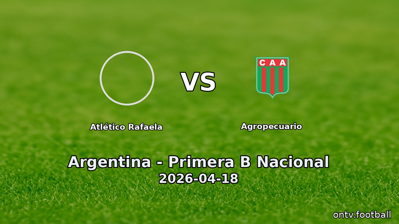 Atlético Rafaela vs Agropecuario