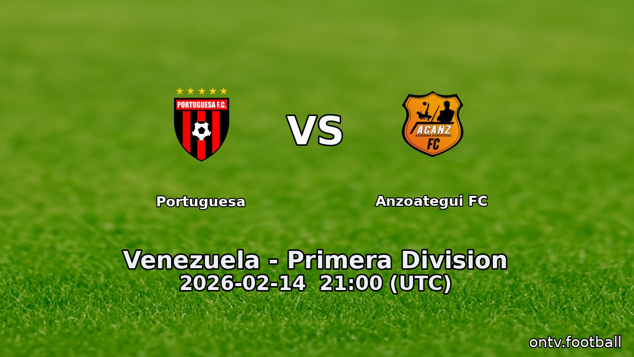 Portuguesa vs Anzoategui FC