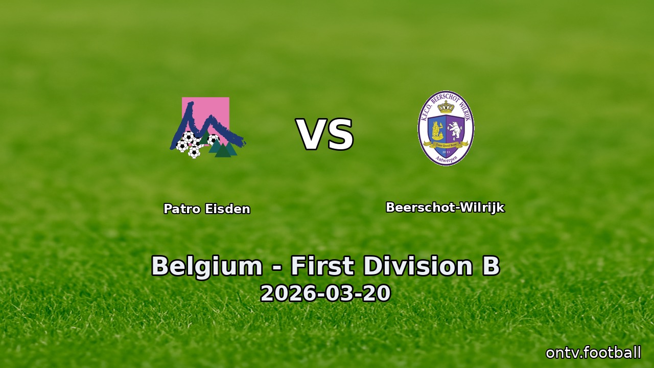 Patro Eisden vs Beerschot-Wilrijk