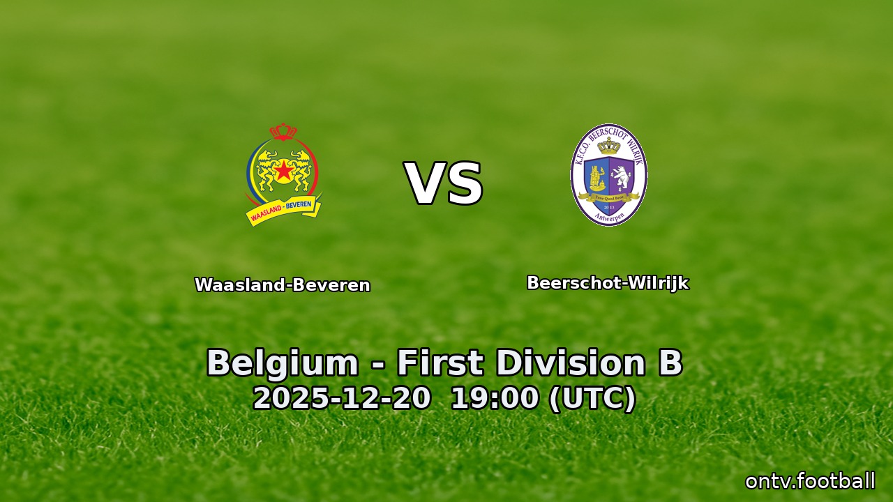 Waasland-Beveren vs Beerschot-Wilrijk