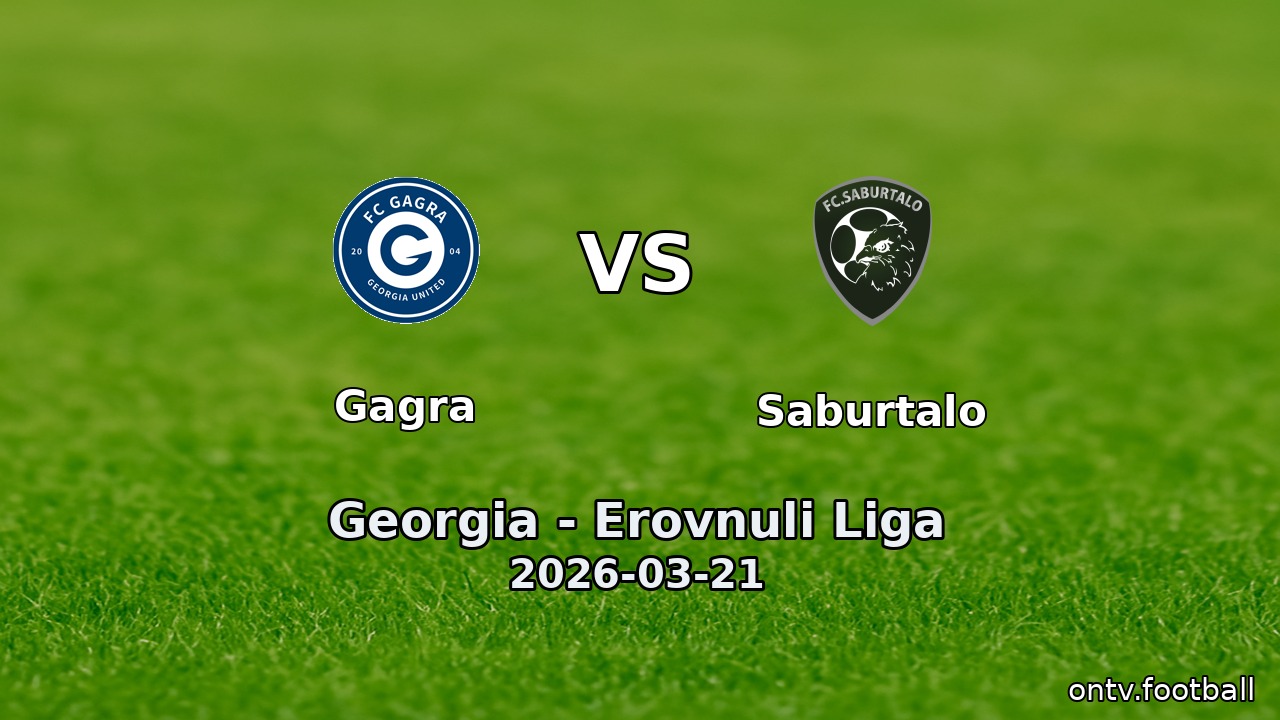Gagra vs Saburtalo