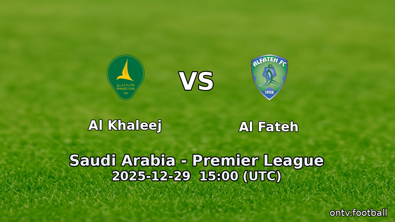 Al Khaleej vs Al Fateh