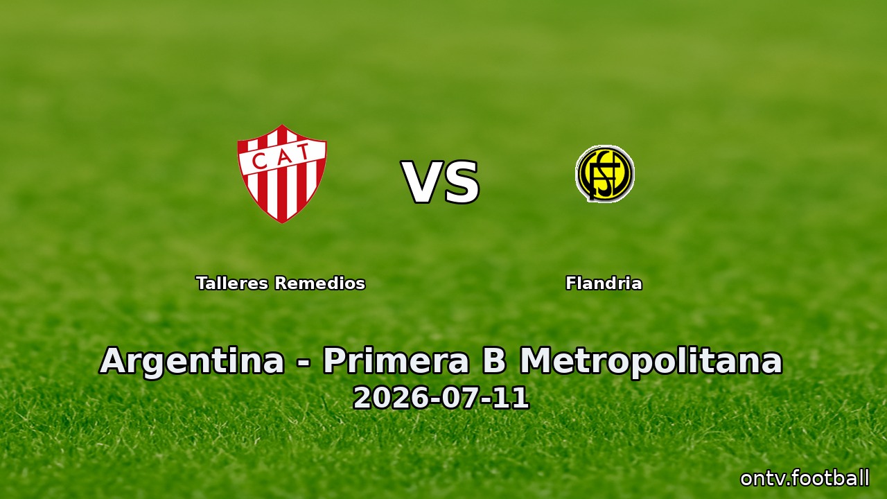 Talleres Remedios vs Flandria