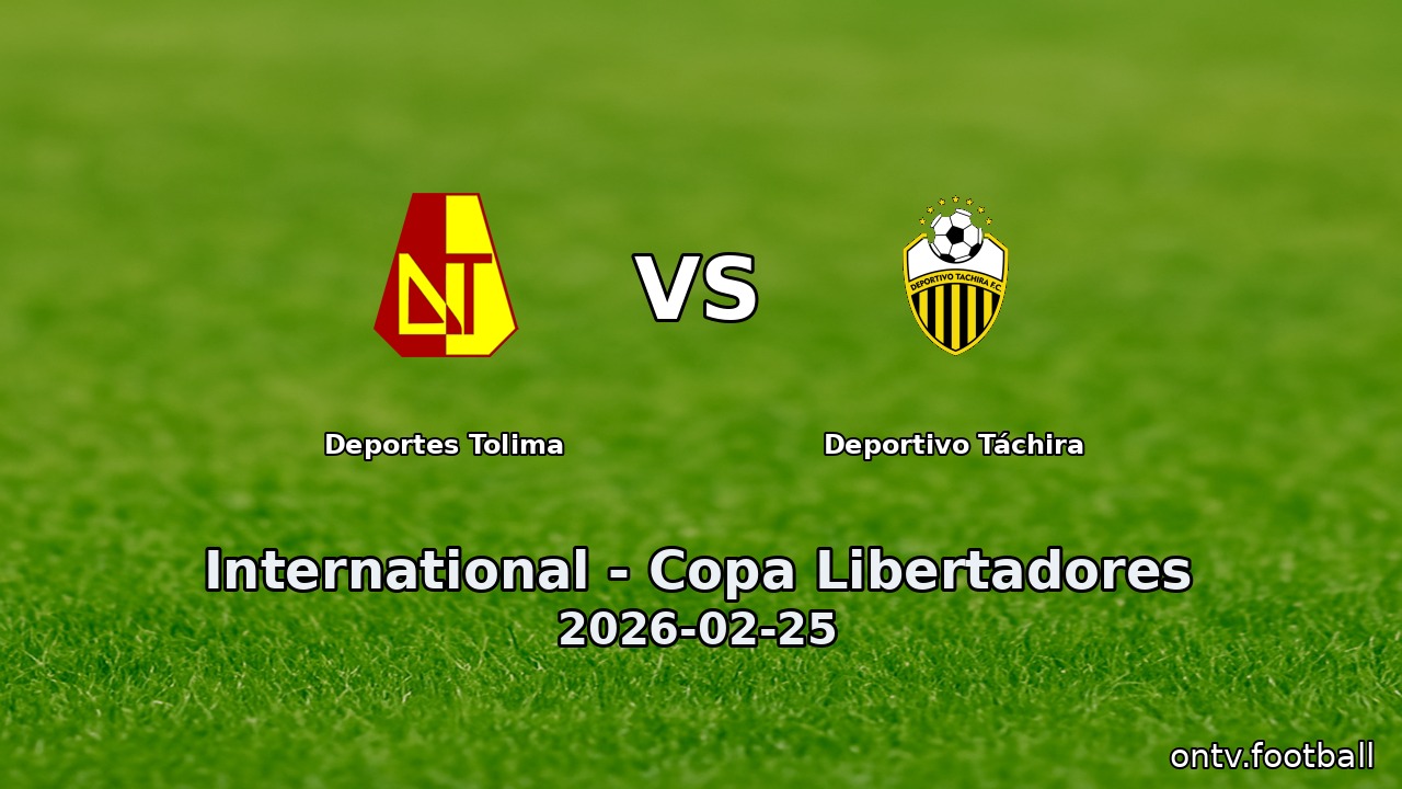 Deportes Tolima vs Deportivo Táchira